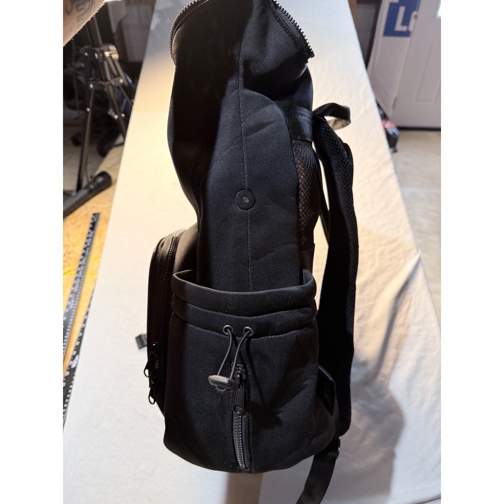 Miss Fong Neoprene Diaper Bag Backpack Black Water Resistant Travel Bag - Picture 5 of 9